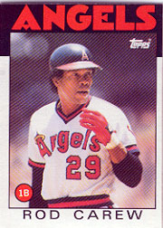 1986 Topps Baseball Cards      400     Rod Carew